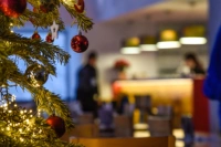 Bar v restauraci o vánocích 2022